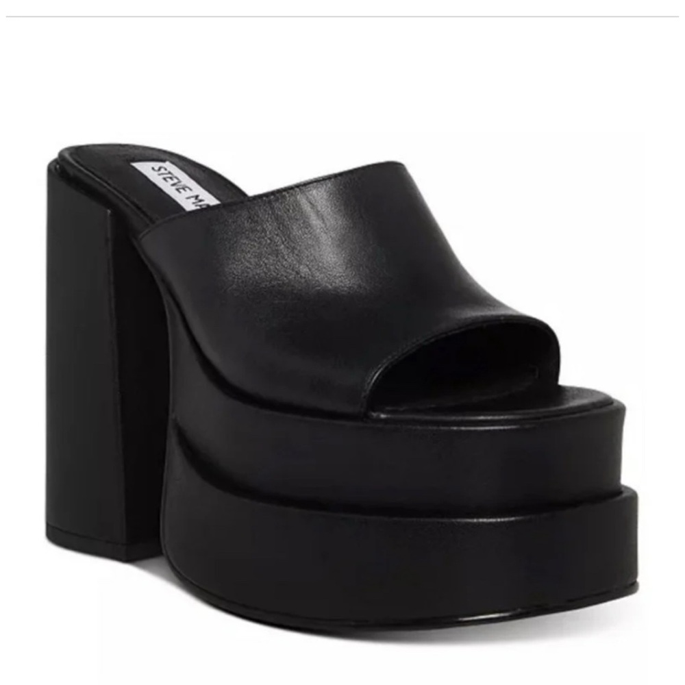 Steve Madden Black Platform Heels